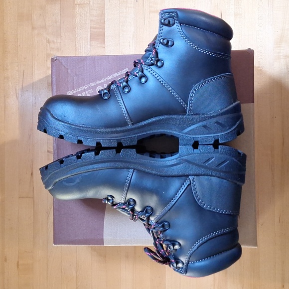 Avenger Work Boots Womens Slip Resistant Waterproof Black & Pink 7.5 WIDE A8124 - Picture 9 of 15